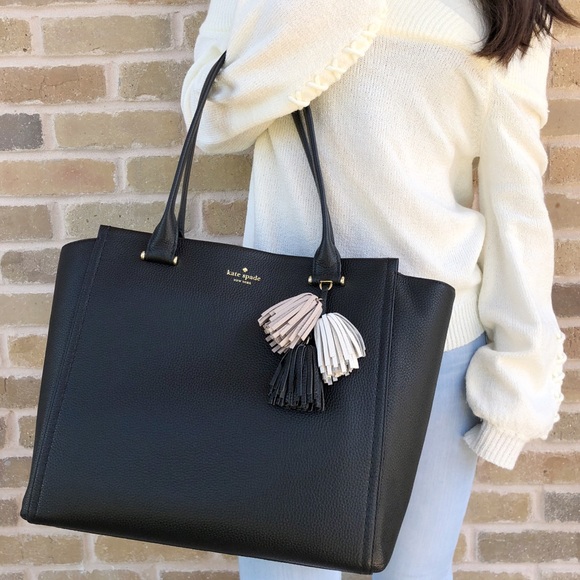 kate spade Handbags - Kate spade Palmer malika large tote black tassel